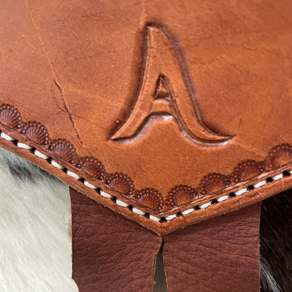 Custom Handmade Cowhide Fringe Purse - Picture 3 of 14